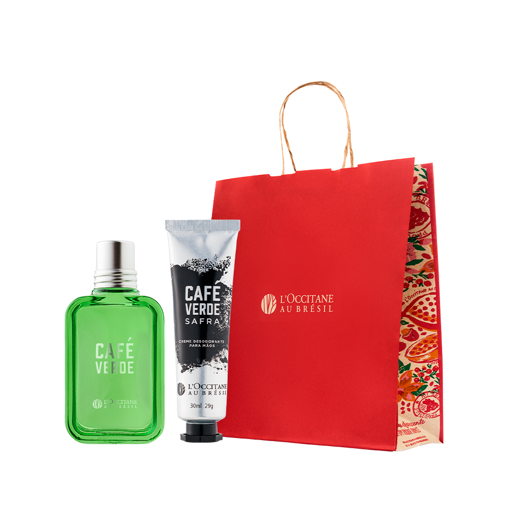 Presente Deo Col&ocirc;nia e Creme M&atilde;os Caf&eacute; Verde, ,  large image number 0